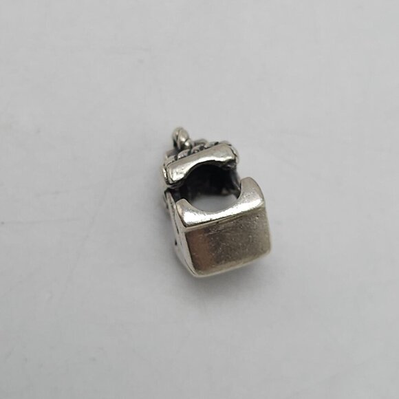 925 Sterling Silver Anchor Charm Pendant European Bracelet Necklace - Picture 2 of 4